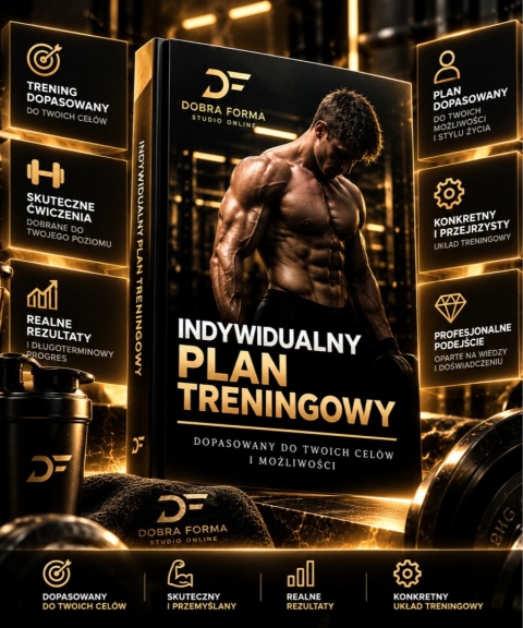Indywidualny plan treningowy Dobra Forma Studio Online – dopasowany do Twoich celów, możliwości i poziomu zaawansowania  Kopiuj